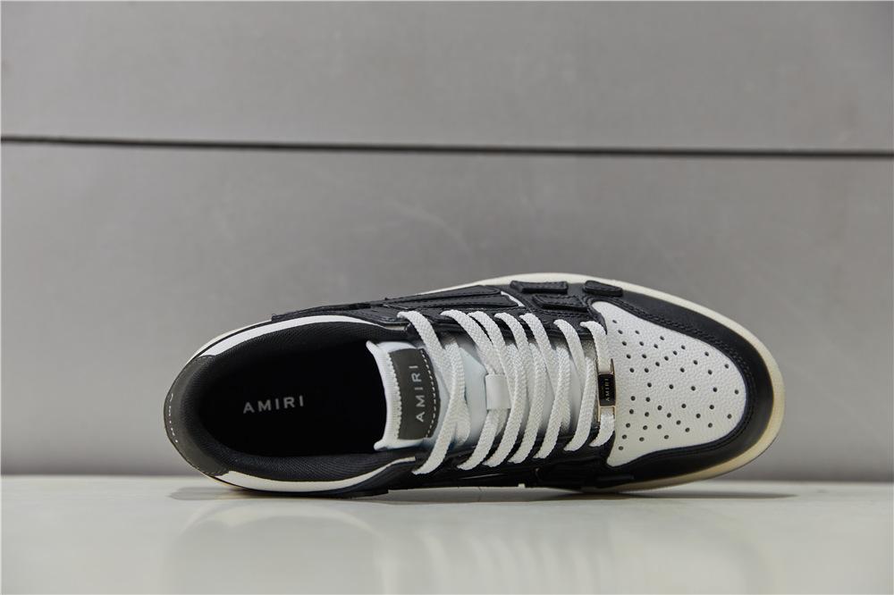 Pk God Amiri Men''s Skel LOW Sneakers BLACK retail materials ready to ship